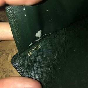 Louis Vuitton Green Taiga Mens Wallet
